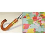 Skėtis suaugusiems su pasaulio žemėlapiu 98cm skersmuo - Image 2
