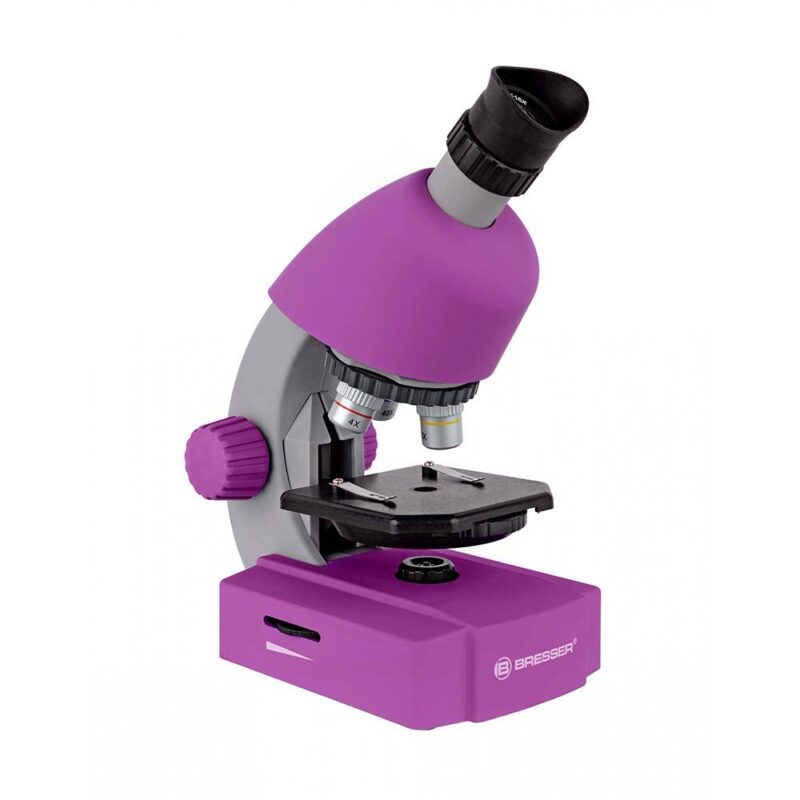 4007922033754sa Mikroskopas Junior 40x-640x violetinis