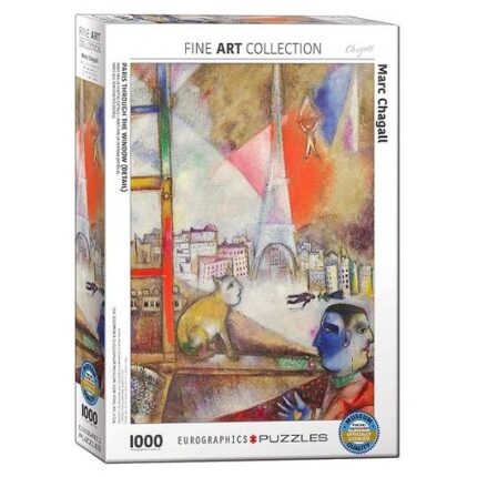 Dėlionė Paryžius pro langą Marc Chagall 1000d.
