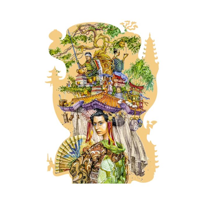 Medinė dėlionė Japonija. 195 - Image 3