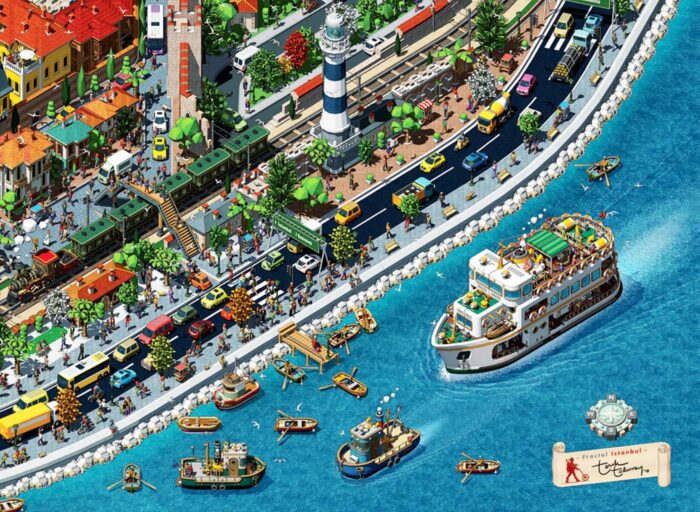 Dėlionė Fractal Istanbul. Tarik Tolunay 3000 - Image 3