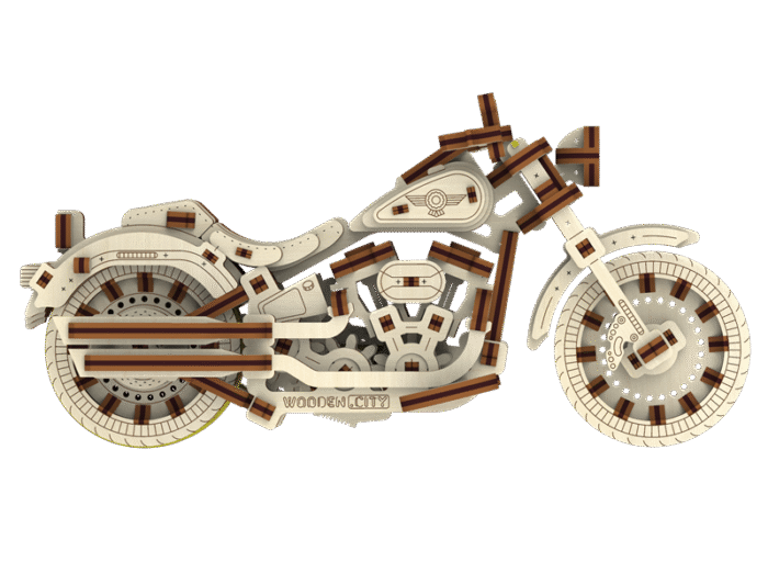 Medinė dėlionė 3D Cruiser V-Twin