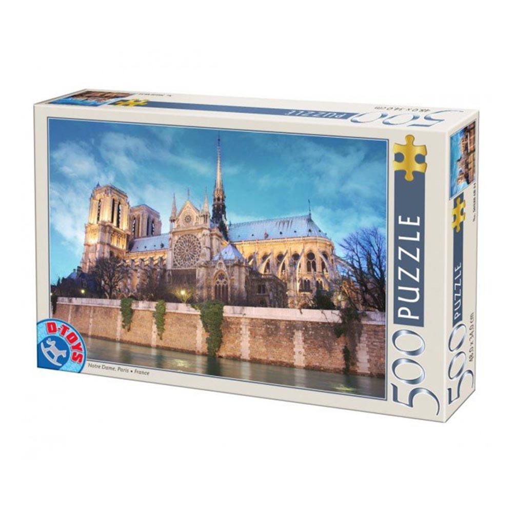 5947502869337 Dėlionė "Notre Dame katedra Paryžiuje" 500d - Image 1