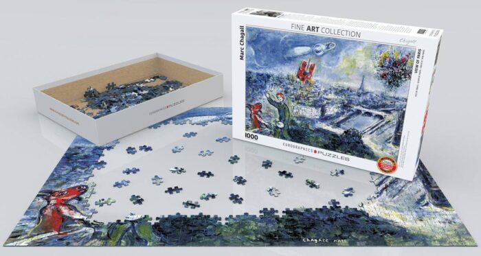 Dėlionė "Paryžiaus puokštė" Marc Chagall 1000d. - Image 2