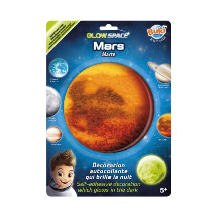 Šviečiantis tamsoje lipdukas Marsas 3D