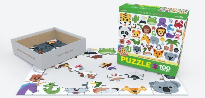 Dėlionė Laukiniai gyvūnai Emoji-puzzle 100d. - Image 2
