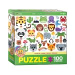 Dėlionė Laukiniai gyvūnai Emoji-puzzle 100d.