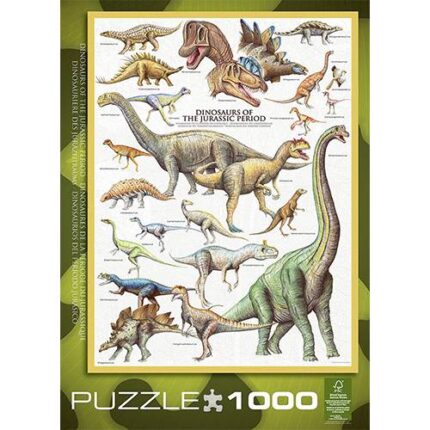 Dėlionė Juros periodo dinozaurai 1000