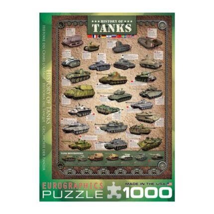 Dėlionė Tankai 1000 detalių