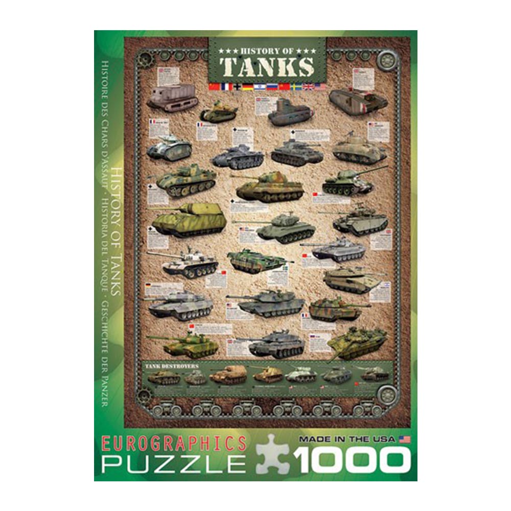 Dėlionė Tankai 1000 detalių