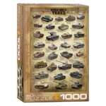Dėlionė Antrojo Pasaulinio karo tankai 1000