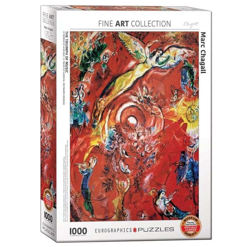 628136654180 Dėlionė Muzikos triumfas Marc Chagall 1000d.