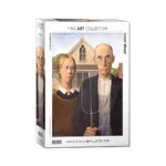 Dėlionė "Amerikos Gotai" Grant Wood 1000d.