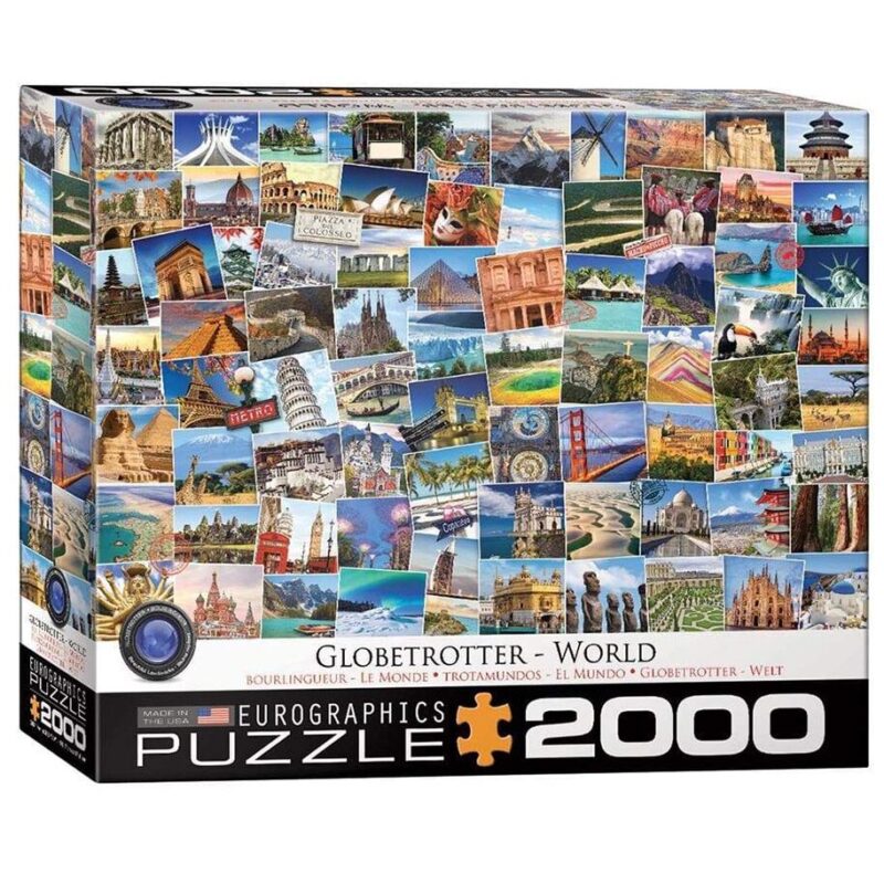 628136654807 Dėlionė Globetrotter pasaulis 2000