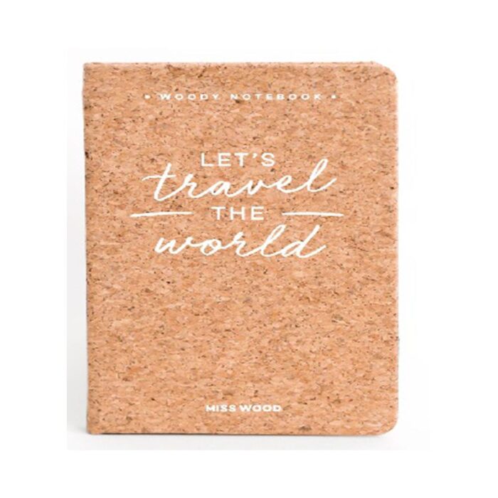 Knygelė užrašams kamštinė A6"Let's Travel" - Image 5