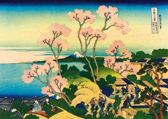 Dėlionė Shinagawa on the Tokaido. Katsushika Hokusai 1000 - Image 2