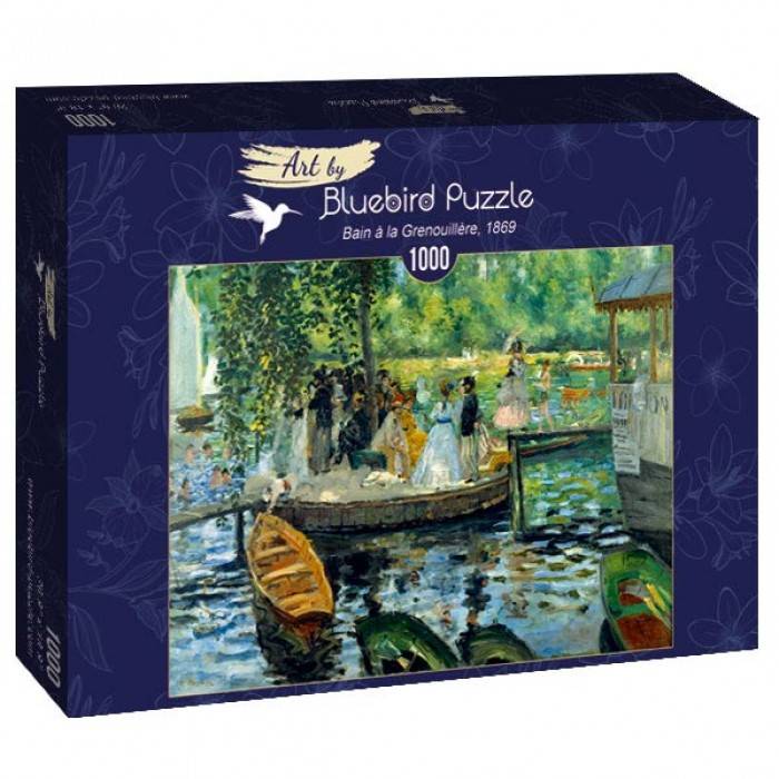 bluebird-puzzle-renoir-la-grenouillere-1869-jigsaw-puzzle-1000-pieces.83803-2.700.jpg Dėlionė La Grenouillère Renoir 1000d. - Image 1