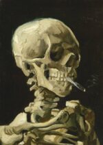 Dėlionė Skeleto galva su degančia cigarete. Vincent Van Gogh 1000 detalių - Image 2