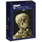 Dėlionė Skeleto galva su degančia cigarete. Vincent Van Gogh 1000 detalių