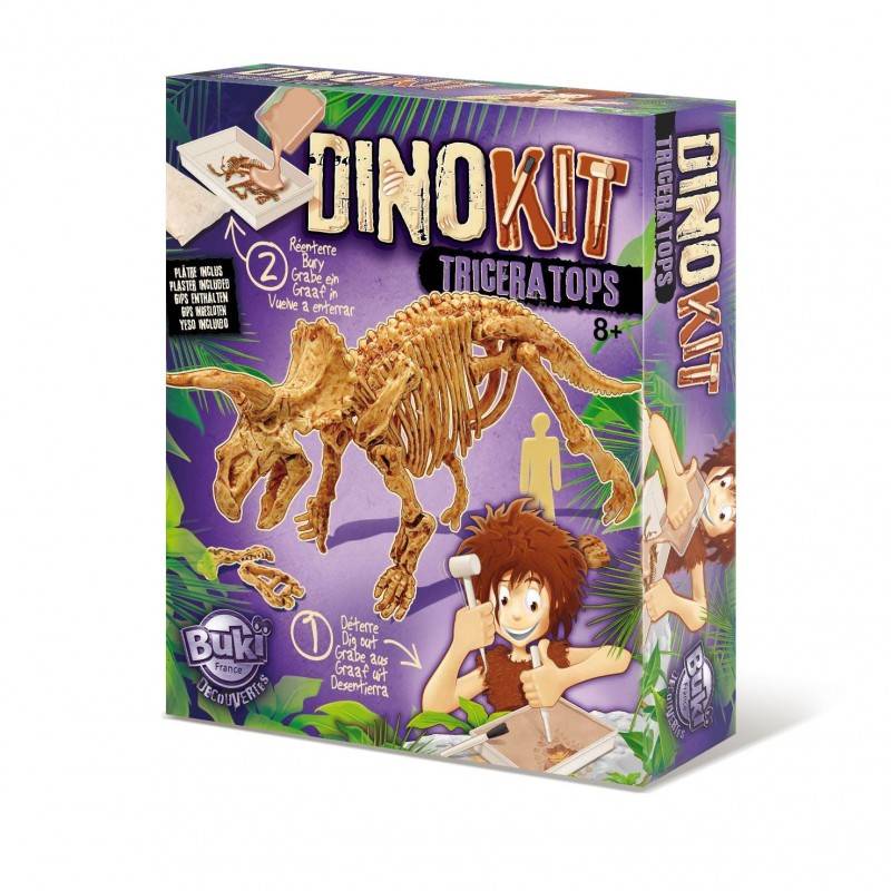 dinokit-tricatarops.jpg Archeologo rinkinys ,,Išsikask dinozaurą du kartus''. triceratops - Image 1