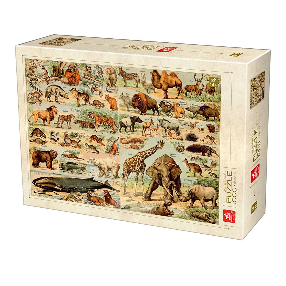 encyclopedia-wild-animals-jigsaw-puzzle-1000-pieces.82211-1.fs_.jpg Dėlionė "Laukinių gyvūnų enciklopedija" 1000d - Image 1