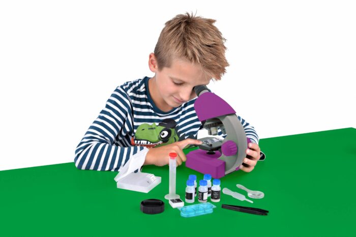 Mikroskopas Junior 40x-640x violetinis - Image 6