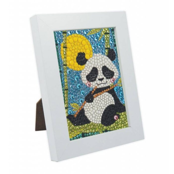 Kūrybinis rinkinys Blizgučių menas Panda 10x14cm - Image 2