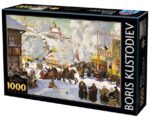 Dėlionė "Boris Kustodiev - Maslenitsa (Užgavenės)" 1000d. - Image 3