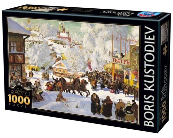 Dėlionė "Boris Kustodiev - Maslenitsa (Užgavenės)" 1000d. - Image 3
