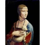 Dėlionė Moteris su šermuonėliu Leonardo da Vinci 1000d. - Image 2