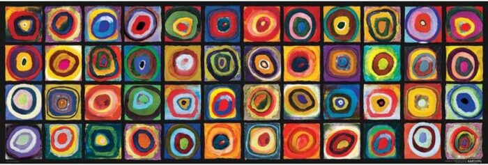 Dėlionė "Spalvų kvadratai - Wassily Kandinsky" 1000d. - Image 2