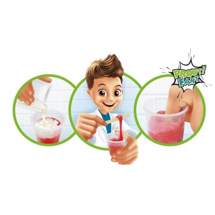 Eksperimentų rinkinys Mini Lab Slime šviečiantys tamsoje 6 užsiėmimai - Image 2