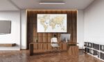 Medinė dėlionė Pasaulio žemėlapis XXL 200x120cm - Image 2