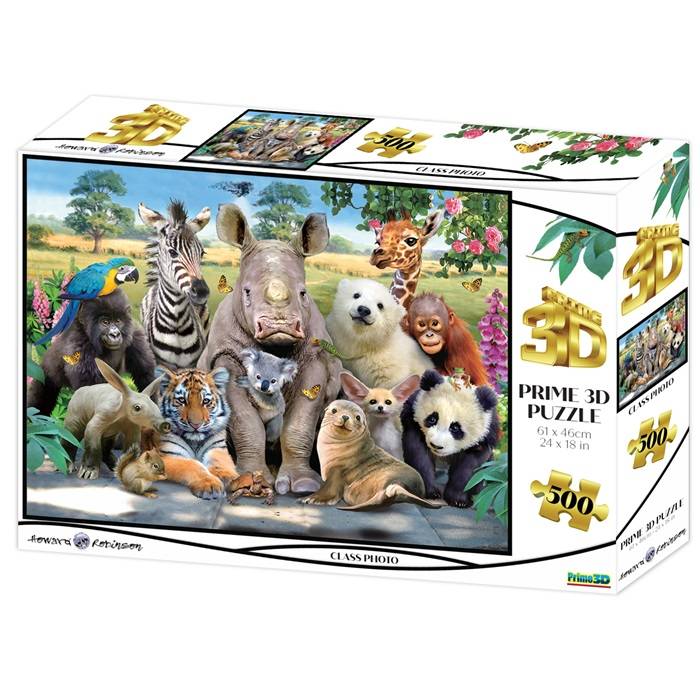 7300009288458 Gyvūnų nuotrauka. 3D dėlionė - Image 1