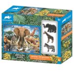 3D dėlionė Afrikos oazė su figūrėlėmis
