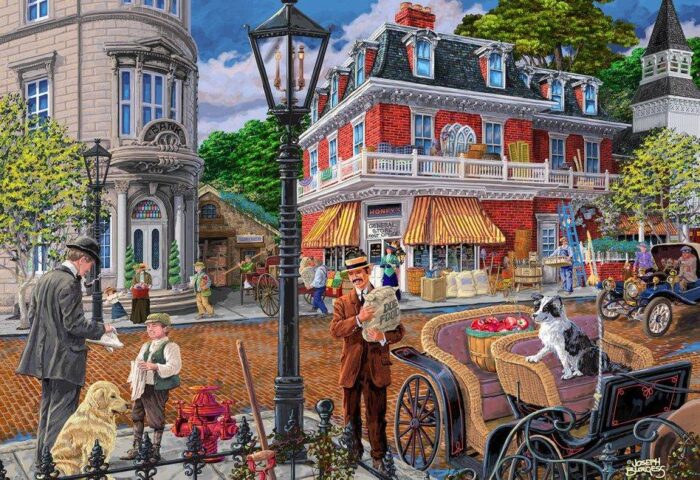 Medinė dėlionė „Main street“, L 400 detalės - Image 7