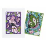 Kūrybinis rinkinys Blizgučiai Drugelis 10x14cm - Image 5