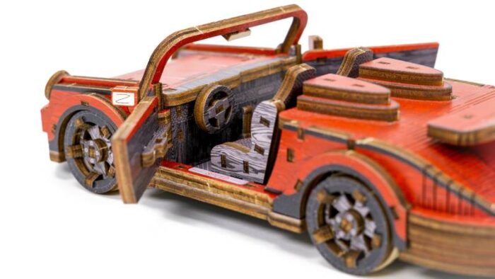 Išskirtinė riboto leidimo 3D medinė dėlionė Sportinis automobilis - Image 2