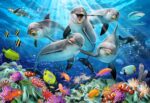 Medinė dėlionė Laimingi delfinai 505 detalių - Image 2