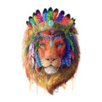 Medinė dėlionė "Mystic Lion", L 250 detalių - Image 2