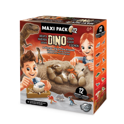 Iškask 12 dinozaurų kiaušinių. Rinkinys