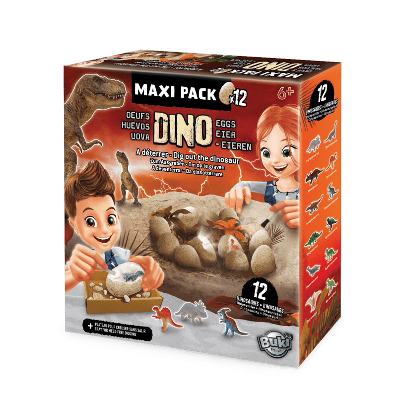 Iškask 12 dinozaurų kiaušinių. Rinkinys