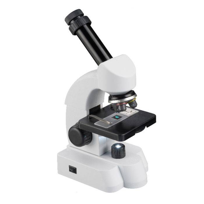 4007922053578-3 Mikroskopas BRESSER JUNIOR 40X-640X Baltas