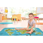 Kilimas Ultra Soft Pasaulis 100x150cm - Image 2