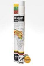 Spalvinamas terapinis pasaulio žemėlapis 58,5 x 84cm