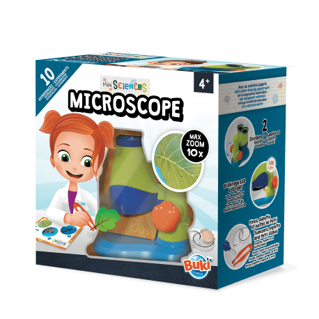 Mikroskopas MINI 10x +10 eksperimentų - Protingos prekės, sumanūs žaislai