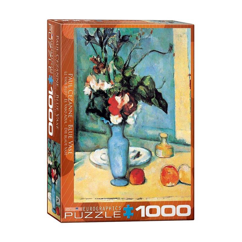 Dėlionė Mėlyna vaza Paul Cezanne 1000