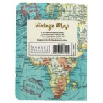 Knygutė užrašams A6 Vintage blue map - Image 3
