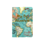Knygutė užrašams A5 Vintage blue map