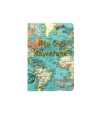 Knygutė užrašams A5 Vintage blue map